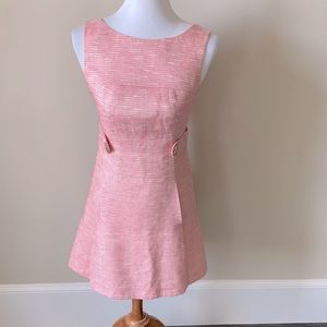 Adorable Tibi linen blend dress w/button detail